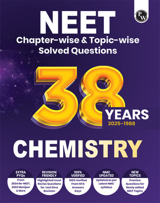 PW 38 Years NEET Previous Year Solved Question Papers Chemistry PYQ For NEET 2026(Paperback, PW)