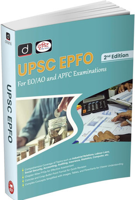 Drishti IAS UPSC EPFO APFC Book 2025, for EO/AO and APFC Examination, 2nd Edition  - Best for for Social Security, Labour, and Administrative Services(Book, Drishti Publications)