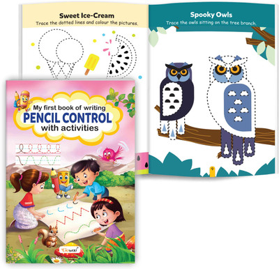 My First Book Of Writing Pencil Control With Activities : Educational Writing Book For Toddlers, First Writing Skills Workbook, Pencil Control Writing Book For Kids(Paperback, GOWOO)