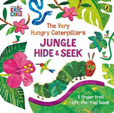 The Very Hungry Caterpillar's Jungle Hide and Seek(English, Board book, Carle Eric)