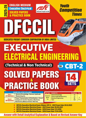 DFCCIL Executive Electrical Engineering (English Medium) CBT-2 (14 Sets) Solved Papers and Practice Book 202-26(Solved & Practice, YCT)