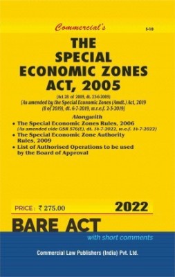 The Special Economic Zones Act, 2005 - 20022/Edition(Paperback, Bare Act)