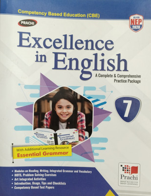 Prachi Excellence in English A Complete & Comprehensive Practice Package Class 7(with Additional Learning Resource Essential Grammar)(Paperback, Rashmi K. Pandey)