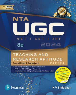 NTA UGC NET '24 Paper 1 By Kvs Madaan|Teaching & Research Aptitude Net/Set/Jrf|2023 paper (2 Sets)& 23 years solved PYQ(English, Paperback, Madaan KVS)