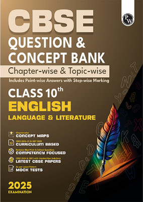 (Old Edition) PW CBSE Question & Concept Bank (QCB) Class 10 English Language & Literature Chapter-wise and Topic-wise Solved Questions(English, Paperback, Kumar Gaurav)