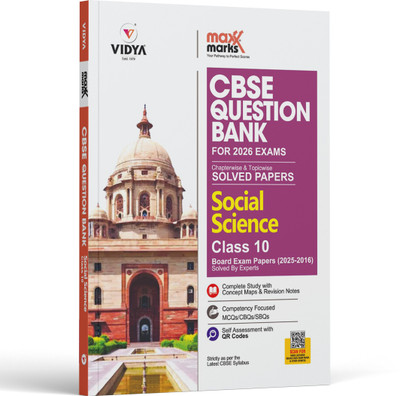 Maxx Marks CBSE Question Bank Class 10 Social Science  - Most Likely CBSE Question Bank For 2023 Class 10 Board Exams Based on Assessment and Evaluation scheme issued on 20 May 2022 and syllabus guidelines issued on 21 April 2022(Paperback, VIDYA EDITORIAL BOARD)