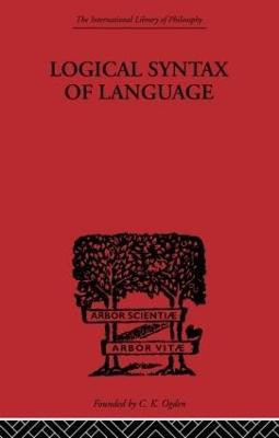 Logical Syntax of Language(English, Paperback, Carnap Rudolf)
