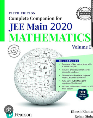 Complete Companion for JEE Main 2020 Mathematics Volume I(Paperback, Dinesh Khattar)