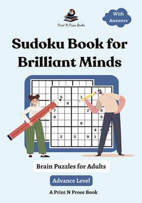 Sudoku Book for Brilliant Minds: Brain Puzzles for Adults - Advance Level(English, Paperback, unknown)