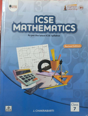 Icse Mathematics as per the latest icse syllabus Class 7(Pepper back, J chakrabarti)
