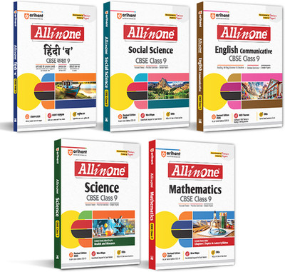Arihant All in One Science, Social Science, Mathematics, English Communication, Hindi B, Class 9th Based on Latest Ncert for Cbse Exams 2025-26 Theory, Practice Exercise and Sample Papers(English, Paperback, Sharma Heena)