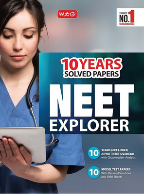 MTG 10 Year Solved Papers - NEET Explorer 2023, NEET Previous Year Solved Papers with Chapterwise Analysis & 10 Model Test Papers(Paperback, MTG Editorial Board)