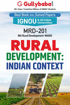 Gullybaba IGNOU MA 1st Sem MRD-201 Rural Development : Indian Context in English - Latest Edition IGNOU Help Book with Solved Previous Year's Question Papers and Important Exam Notes(Paperback, Gullybaba.com Panel)