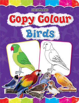 Copy Colour - Birds  - Book For Kids 3–5 Yr.|Fun Preschool Activity To Learn Colours & Bird Names|Large Images & Thick Paper For Easy Colouring|Early Learning Educational Book(English, Paperback, unknown)
