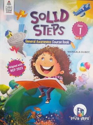 solid steps general awareness course book Class 1 part a(Paperback, .)