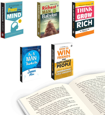 The Definitive Collection of Motivational and Financial Classics by the Pioneers of Personal Growth :- How To Win Friends And Influence People, Think & Grow Rich, The Richest Man In Babylon and more(Paperback, Dale Carnegie, Napoleon Hill, George S. Clason, James Allen, Joseph Murphy)