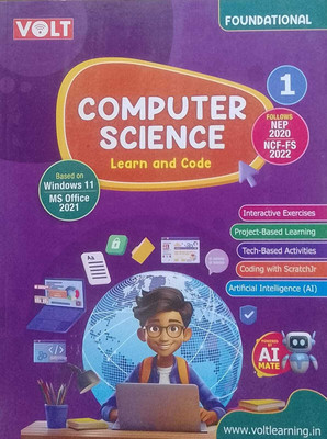 COMPUTER SCIENCE Learn and code CLASS 1 ( VOLT EDUCATION )(Paperback, Smitha Kurup K)