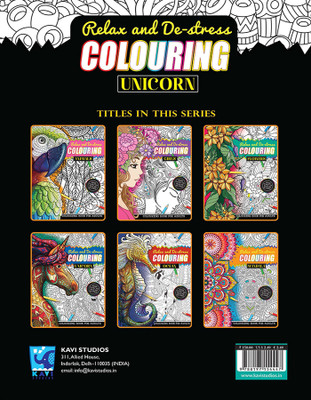 Colouring Unicorn (Colouring book For Adults)(Paperback, Kavi Studio)