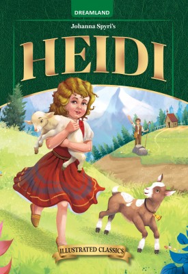 Heidi- Illustrated Abridged Classics for Children with Practice Questions(English, Hardcover, Dreamland Publications)