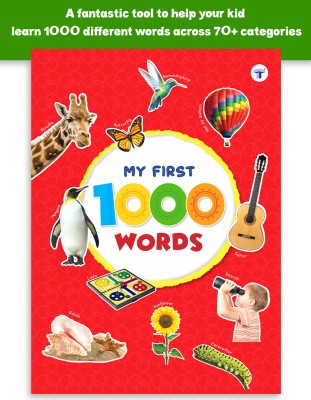 My First 1000 Words Books For Kids | Early Learning Picture Book to learn Shapes, Colours, Animals, Fruits, Vegetables, Body Parts, Things And Objects Around Us(Paperback, Target Publications)