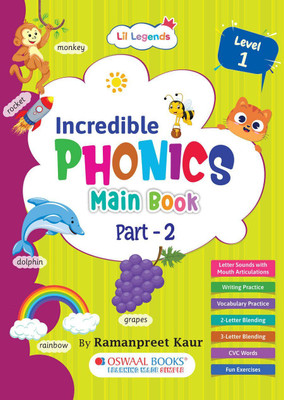Oswaal Lil Legends Incredible Phonics Main Book Level 1 Part 2(Paperback, Oswaal Editorial Board)