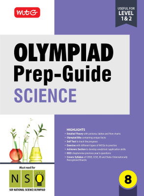 MTG Olympiad Prep-Guide Class 8 Science (NSO) - Detailed Theory, NSO Chapterwise Previous Years Questions with Self Test For SOF 2025-26 Exam(Paperback, MTG Editorial Board)