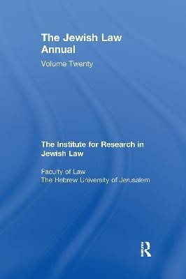 Jewish Law Annual Volume 20(English, Paperback, unknown)