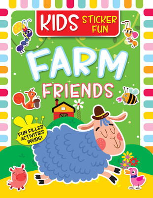 Farm Friends - Kids Sticker Activity Book  - Colouring Mandala (Colouring book For Adults)(Paperback, Team Kavi Studios)