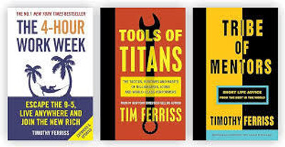 Timothy Ferriss 3 Books Collection Set (Tools of Titans, Tribe of Mentors, The 4-Hour Work Week)(Paperback, Timothy Ferriss)