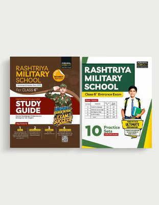 Examcart Rashtriya Military School Guide Book + Practice Set For Class 6 2025 Exam in English (2 Books Combo)(Paperback, Examcart Experts)