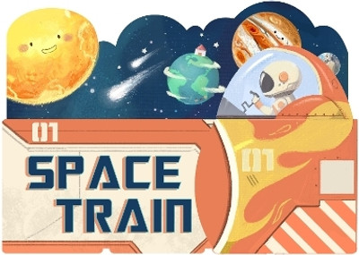 Space Train(English, Board book, Robbins Christopher)