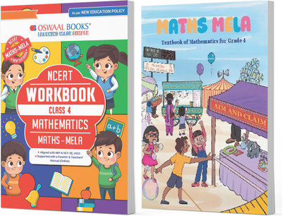 NCERT Maths Mela Textbook and Workbook For Class 4 | Updated NCERT Pattern | Includes Mind Maps & Revision notes | With Parents & Teachers Manual (Set of 2 books)(Product Bundle, Oswaal Editorial Board)