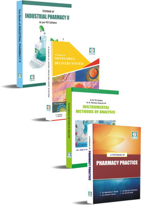 B. Pharmacy Semester VII Textbooks ( Combo Set ) A Textbook of Pharmacy Practice, Textbook of Industrial Pharmacy II , Textbook of Novel Drug Delivery System, Textbook of Instrumental Methods of Analysis(Paperback, Dr. Aniket Garud)