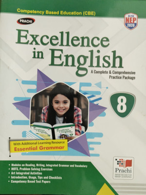 Prachi Excellence in English A Complete & Comprehensive practice package class 8 (with additional learning resources essential grammar)(Paperback, Rashmi K. Pandey)