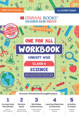 Oswaal One for All Workbook, Class-4, Science (for Latest Exam)(English, Hardcover, unknown)