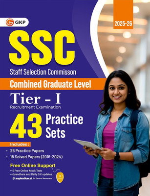 GKP SSC 2026 : CGL Tier I - 43 Practice Sets| Solved Papers 2016-24|(Paperback, GKP TEAM)