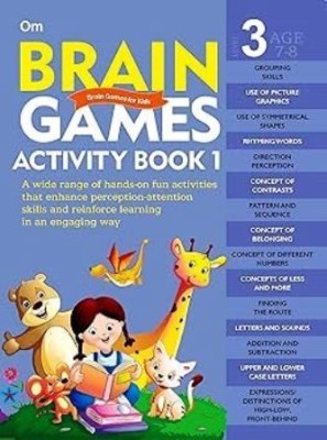 Activity Book: Brain Games For Kids - Brain Games Activity Book Level 3 - Book-1(Paperback, Om Kidz Publisher)