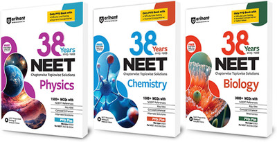 Arihant NEET 38 Years Chapterwise - Topicwise Solutions Physics, Chemistry, Biology Exam (2025-1988) | 1500+ MCQs with NCERT References | NEET 2022 & 2024 | English Medium(Paperback, Sunny Kumar ,Pooja Yadav, Dr. parul Goel , Juhi Bhatia)