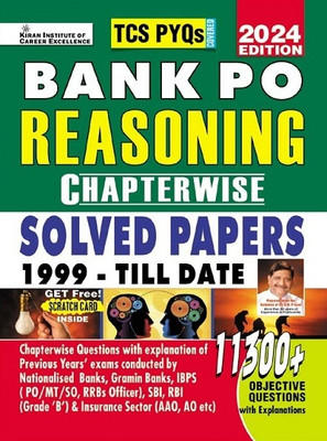 Bank PO Reasoning Chapterwise Solved Papers 1999 Till Date 2024 Edition TCS PYQs Covered 11300+ Objective Questions (English Medium) (4872)(Paperback, Think Tank of Kiran Institute of Career Excellence, KICX)