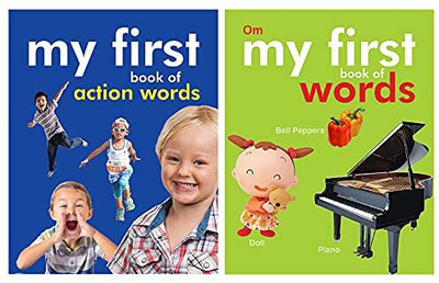 My First Book of Action Words and Words (Padded) (Set of 2 Books)(Padded Board Book, Om Books Editorial Team)