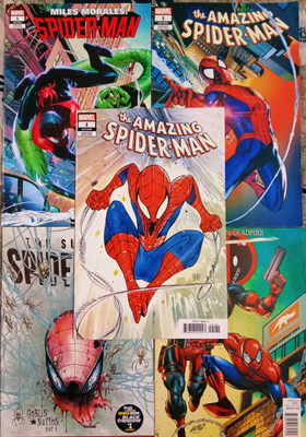 Spiderman comic 1st Issues with 56 Glossy Pages printed in Canada  - Spiderman comic original with 1 Disc(Paperback, Miles Morales, Sabir pirzada, Jeremy Holt)