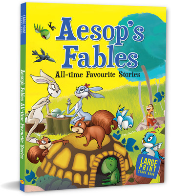 LARGE PRINT Story Book: Aesops Fables - All-time Favourite Stories(English, Paperback, Om Books International)