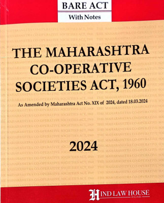 The Maharashtra Co-Operative Societies Act, 1960 As Amended by Maharashtra Act No. XIX of 2024, Dated 18.03.2924 - The Maharashtra Co-Operative Societies Act, 1960 As Amended by Maharashtra Act No. XIX of 2024, Dated 18.03.2924(Paperback, Hind Law Publication Team) The Maharashtra Co-Operative Societies Act, 1960 As Amended by Maharashtra Act No. XIX of 2024, Dated 18.03.2924 - The Maharashtra Co-Operative Societies Act, 1960 As Amended by Maharashtra Act No. XIX of 2024, Dated 18.03.2924(Paperback, Hind Law Publication Team)
