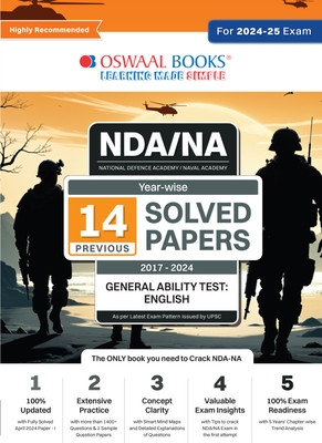 Oswaal Nda-Na (National Defence Academy/Naval Academy) Yearwise 14 Pre(English, Hardcover, unknown)