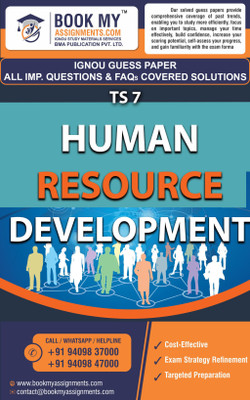 IGNOU TS 7 Human Resource Development GUESS PAPER Study Material For IGNOU Students Latest Edition(Paperback, BMA Publication)