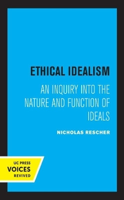 Ethical Idealism(English, Hardcover, Rescher Nicholas)