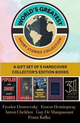 WORLD'S GREATEST SHORT STORIES COLLECTION ( A GIFT SET OF 5 BOOKS )(Hardcover, Guy de Maupassant , Franz Kafka, Fyodor Dostoevsky, Ernest Hemingway, Anton Chekhov)