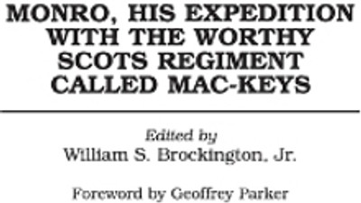 Monro, His Expedition with the Worthy Scots Regiment Called Mac-Keys(English, Hardcover, Brockington William S.)