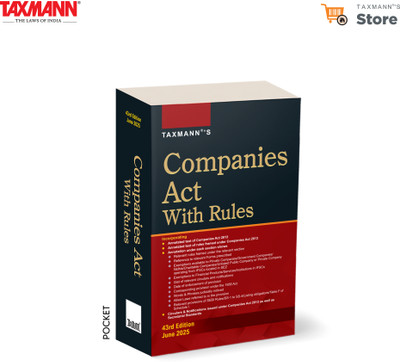 Taxmann's Companies Act with Rules [POCKET | Paperback] – Annotation-driven Reference—Covering Cross-referenced Rules | Exemptions | Forms | Notifications | Allied Laws | Words & Phrases(Paperback, Taxmann)