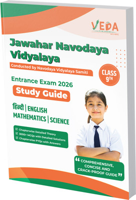 Jawahar Navodaya Vidyalaya (JNV) Class 9 Entrance Exam Guidebook 2026(Veda Publishers, Dr. Ratnesh Tiwari)